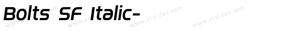 Bolts SF Italic字体转换